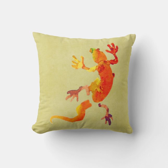 Coussin Écolaire de lézard Gecko (Recto)