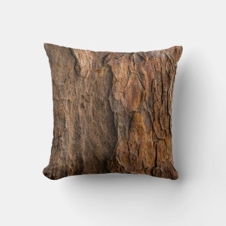 Coussin écorce d'arbre Brown en photo closeup