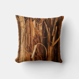 Coussin Écorce de bois texturée de cèdre