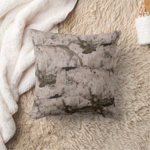 Coussin Écorce de bouleau blanc