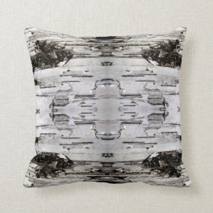 Coussin Écorce de bouleau de thème de Northwoods