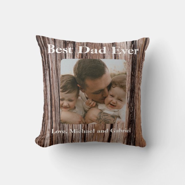 Coussin Écorce de cèdre rustique, arbre naturel extérieur  (Recto)