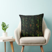 Coussin Écorce numérique sous verre martelé vert (Chaise)