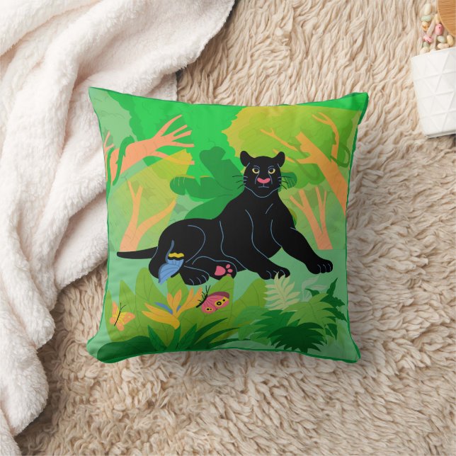 Coussin "Ecos del Bosque: Almohada Verde con el Encanto  (Couverture)