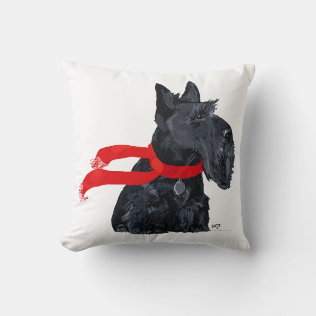Coussin écossais Terrier (Recto)