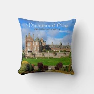 Coussin Ecosse Drummond Clan Castle Photo Throw Pillow