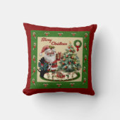Coussin Ecosse et Père Noël (Recto)