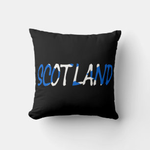 Coussin Ecosse superposée sur le drapeau écossais tpcnt