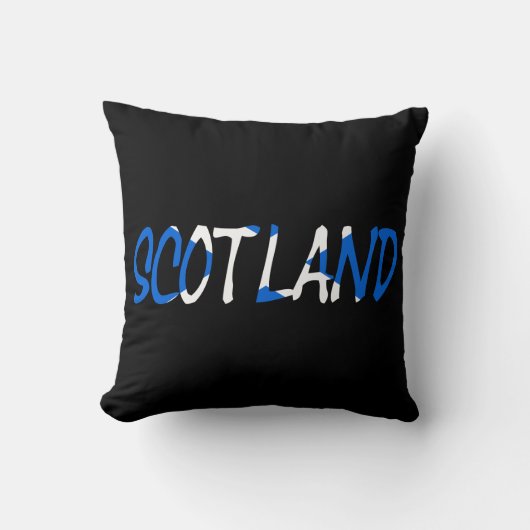 Coussin Ecosse superposée sur le drapeau écossais tpcnt (Recto)