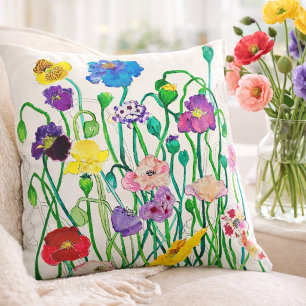 Coussin Écouter Des Poppies Sauvages
