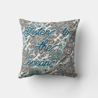 Coussin Écouter l'oreiller Ocean Throw