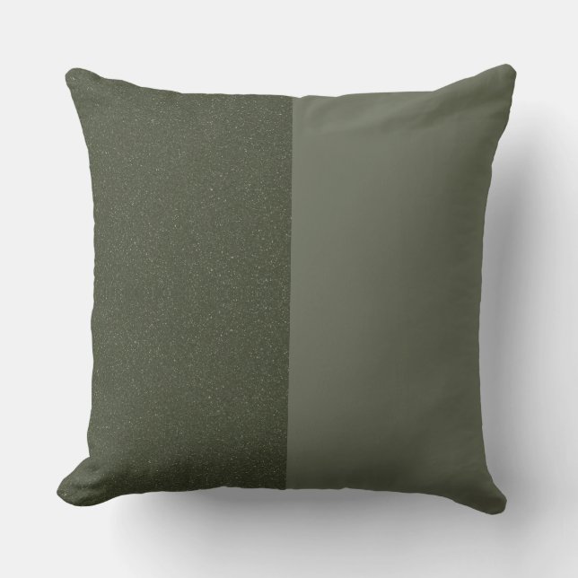 Coussin Ecouteur à lancer personnalisé Split Moss Green (Recto)