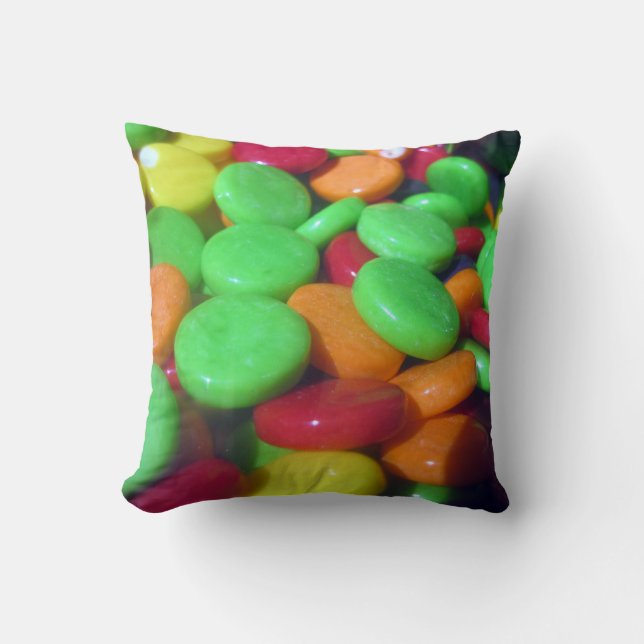 Coussin Écouteur de bonbon Polyester Jetez l'oreiller, Jet (Recto)