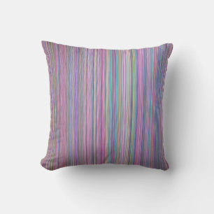 Coussin écran de télévision cassé rainbow strié