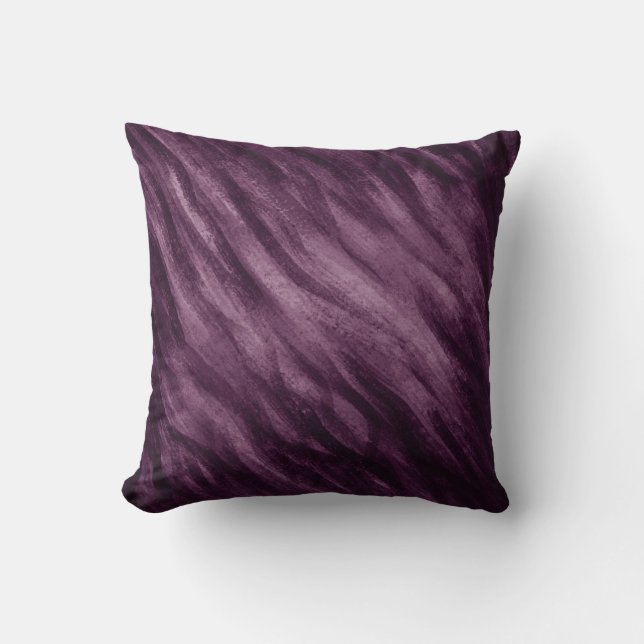 Coussin Écran d'éclair couleur de raisin (Recto)