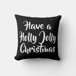 Coussin écriture AVEZ UN NOËL JOYEUX ET TRÈS GAI |