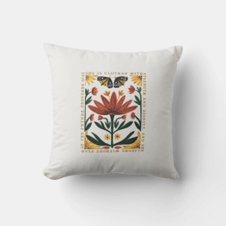 Coussin Écriture Botanique Personnalisée Coton