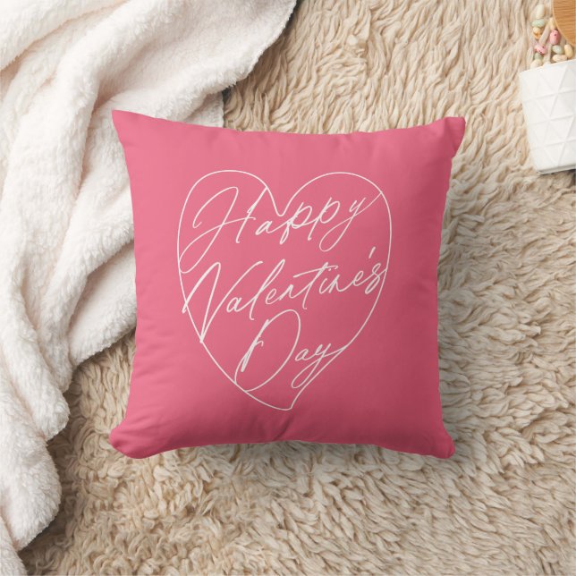 Coussin Écriture de la Saint-Valentin en conception cardia (Couverture)