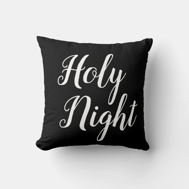 Coussin écriture SAINTE NUIT | (Recto)