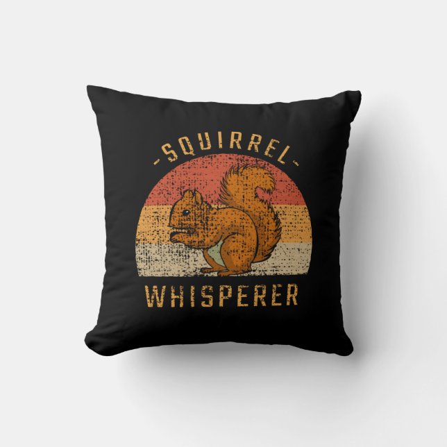 Coussin Écureuil - Chuchoteur d'écureuil (Recto)