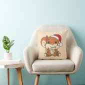 Coussin Écureuil de Noël Animaux d'hiver Écureuil de vacan (Chaise)