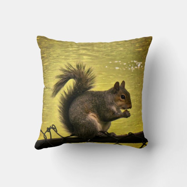 Coussin Écureuil gris de l'Est (Verso)