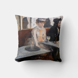 Coussin Edgar Degas - Dans un café / L'Absinthe
