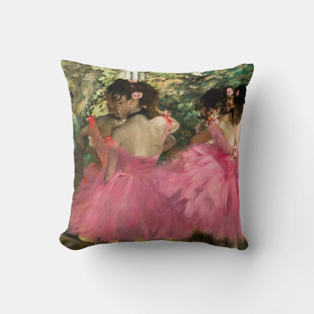 Coussin Edgar Degas - Danseuses en rose (Recto)