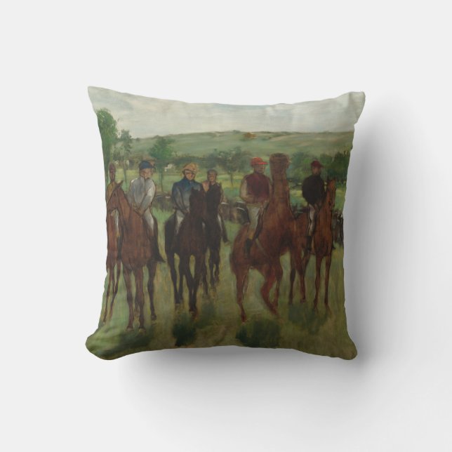 Coussin Edgar Degas | les cavaliers (Recto)