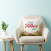 Coussin Édition élégante de la fête des mères modifiable (Chaise)