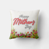 Coussin Édition élégante de la fête des mères modifiable (Verso)