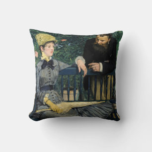 Coussin Edouard Manet - Dans la serre