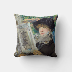 Coussin Edouard Manet - Femme lisant