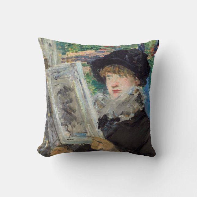 Coussin Edouard Manet - Femme lisant (Recto)