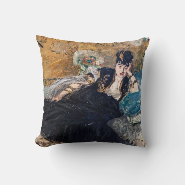 Coussin Edouard Manet - Lady avec fans (Recto)