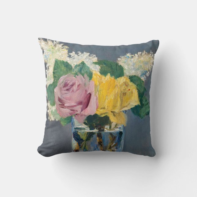 Coussin Edouard Manet - Lilas et Roses (Recto)