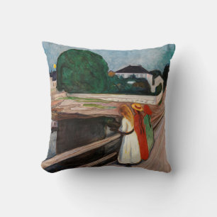 Coussin Edvard Munch - Les filles sur le pont