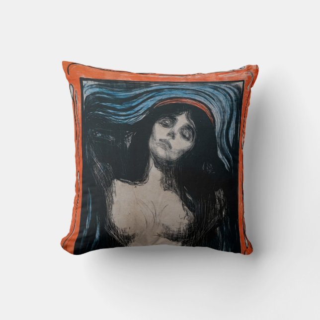 Coussin Edvard Munch - Madonna Lithographie (Recto)