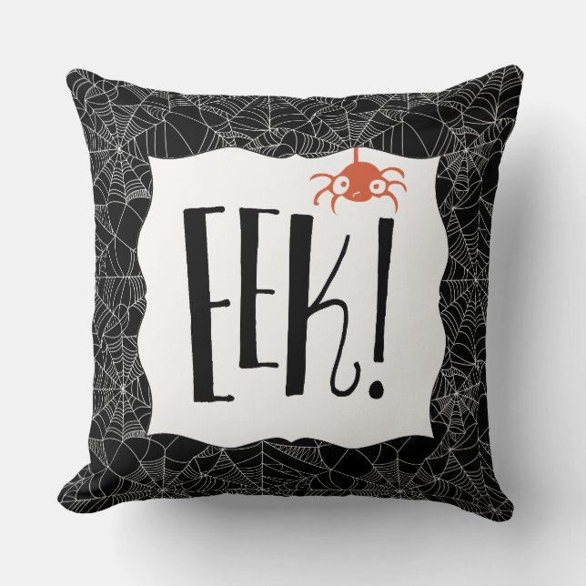 Coussin "EEK ! "Conception mignonne effrayante de (Recto)