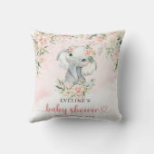 Coussin Eeucalyptus floral moelleux (Verso)