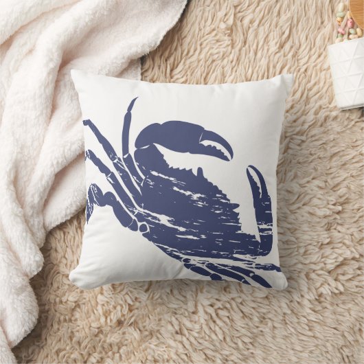 Coussin Effet de capture du crabe bleu Thème côtier (Couverture)