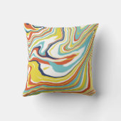 Coussin Effet de marbre d'art Abstrait moderne (Verso)