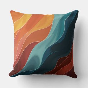 Coussin Effet de pochoir coloré