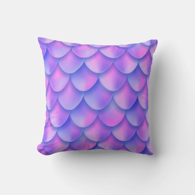 Coussin Effet de texture de feuille de queue de sirène de  (Recto)