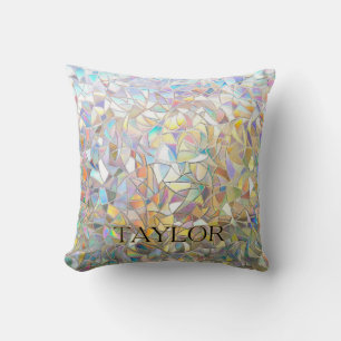 Coussin Effet de verre teinté prismatique - Arc-en-ciel pr