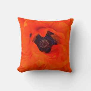 Coussin Effet Multiplication de pétales riches de pavot ro