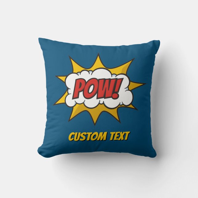 Coussin Effet sonore de la bande dessinée Pow (Recto)