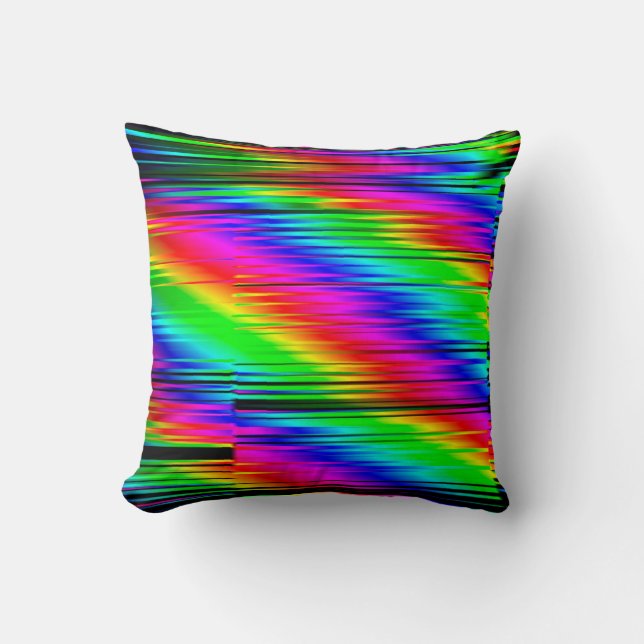 Coussin Effets numériques. Arrière - plan abstrait multico (Recto)