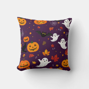 Coussin "Éffrayant Chic Halloween Motif Jeu d'oreiller C