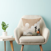Coussin Éffrayant Cute Witch Art Halloween Nursery (Chaise)